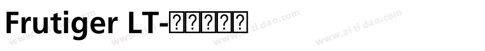 Frutiger LT字体转换